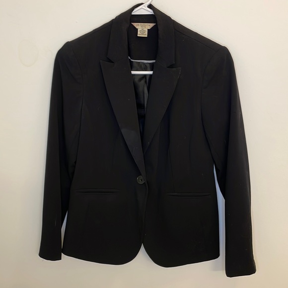 Liz Claiborne Black Single Button Blazer - Picture 1 of 3